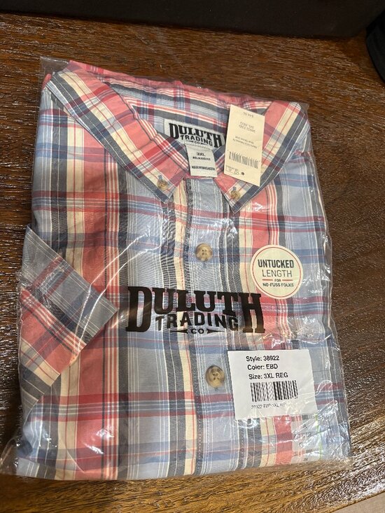 Duluth Trading Co Other - Duluth Trading Co. Men's BBQ Relaxed Fit S/S Dress Shirt sz 3XL Plaid NWT NEW